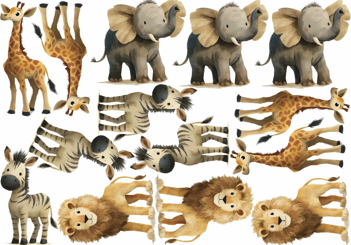 Stars of the Savannah - Fabric Stickers - Pattern