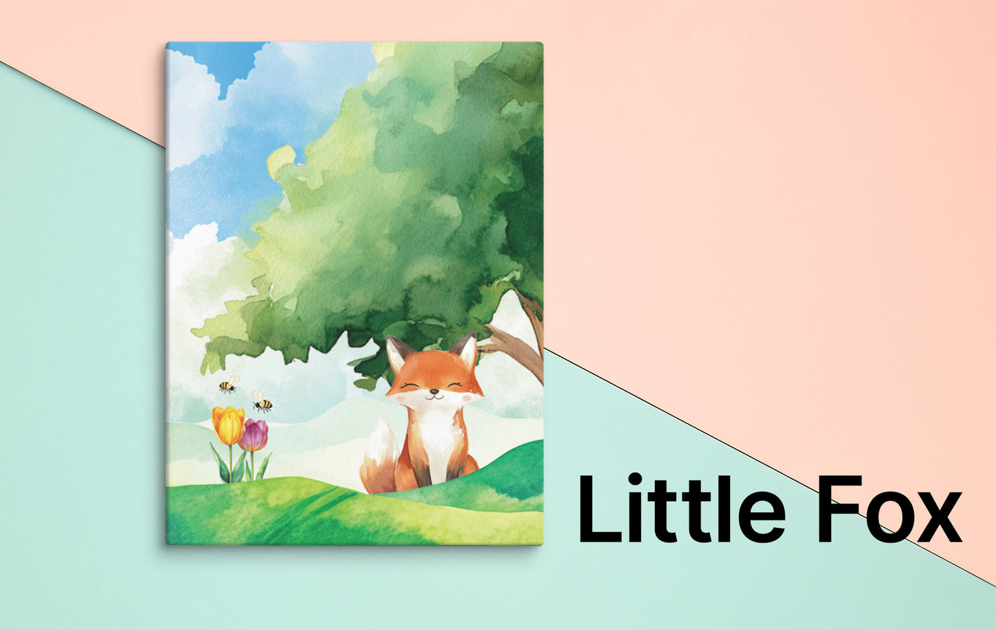 Little Fox Canvas Print