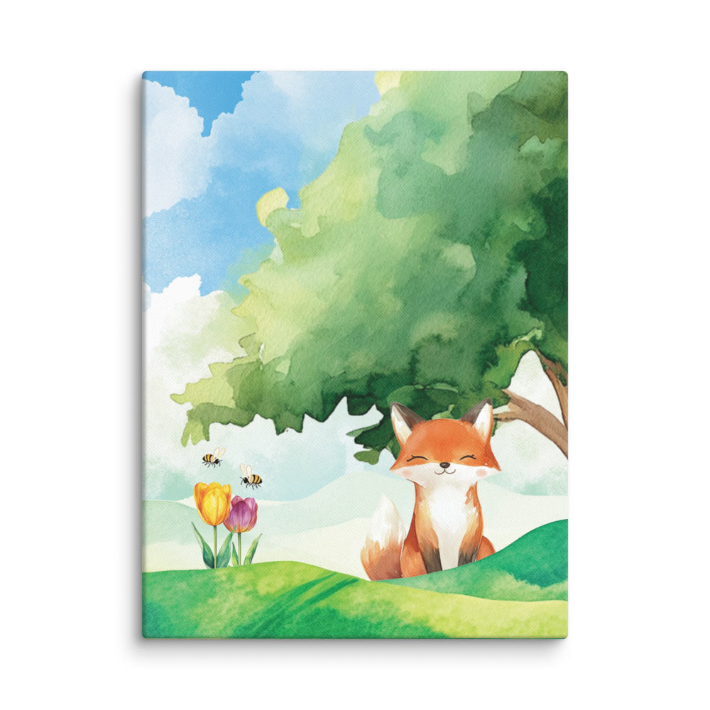 Little Fox Canvas Print