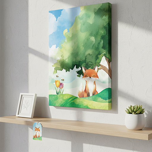 Little Fox Canvas Print